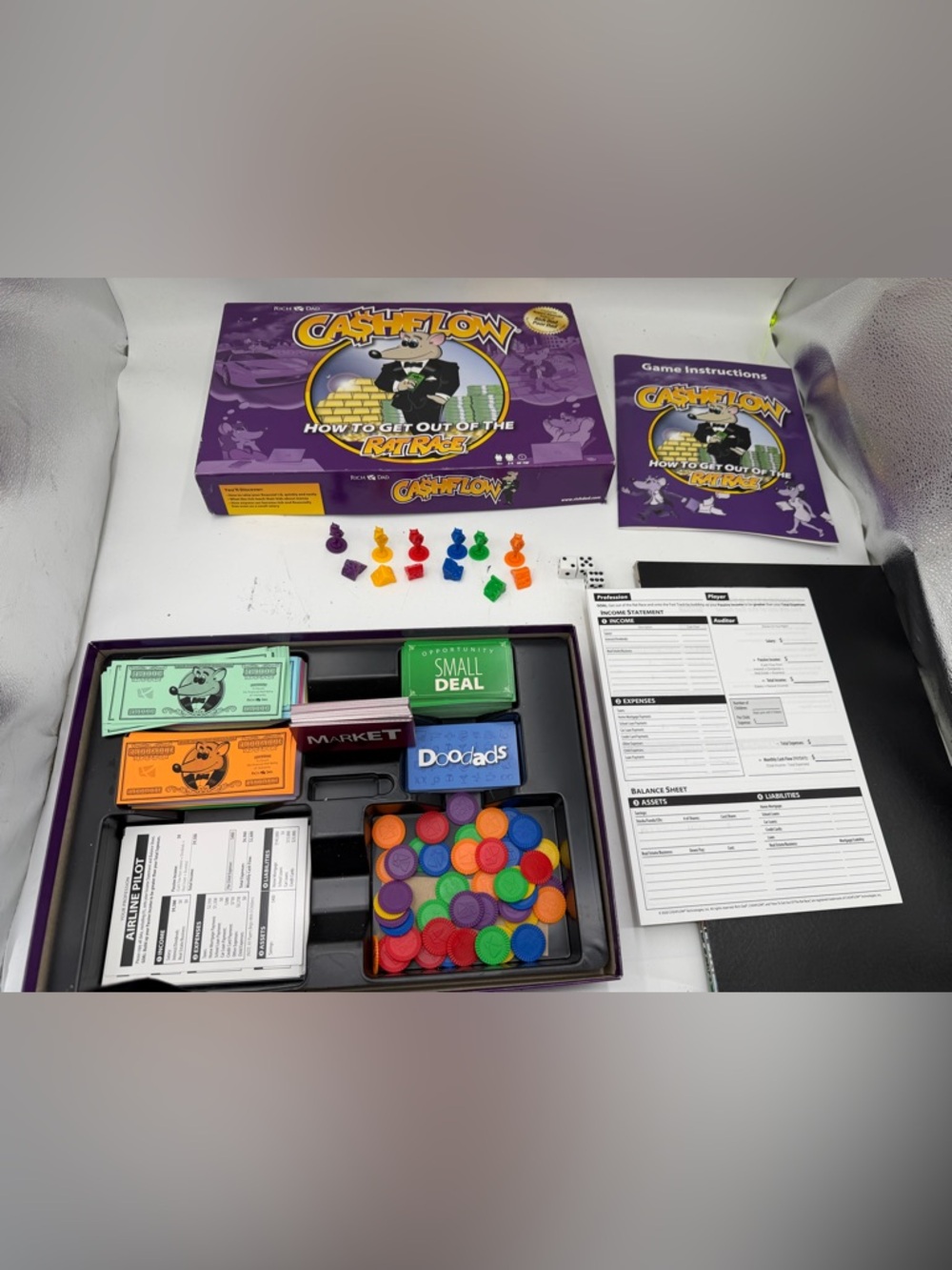 CASHFLOW How To Get Out Of The RatRace Board Game 2020 .